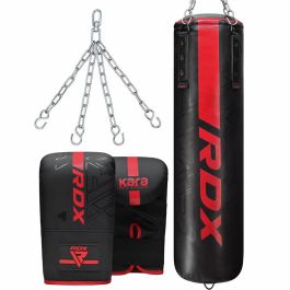 Bracket Boxing Punch Bag 5Ft 13Pcs MMA Workout Filled Sack Chain Gloves 