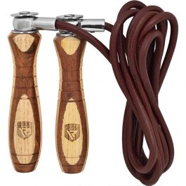 FB75 Wooden Handle Skipping Rope Skipping Fitness Wood Speed 