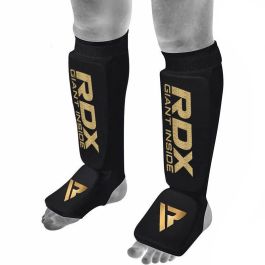 RDX Leather Shin Pads Instep Protector MMA Leg Foot Guard KickBoxing MuayThai CA 