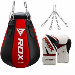 RDX Heavy Punch Bag Maize Pear Angle Unfilled MMA Boxing Gloves Kick Muay Thai 