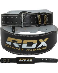 RDX 4 Inch Leather Weightlifting Belt