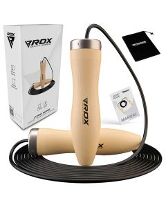 RDX BR 10.3ft Wooden Handles Skipping Rope