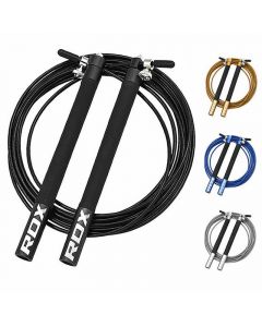 RDX C3 Black Aluminum Adjustable Skipping Rope Training