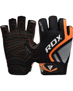 RDX Weight lifting Gloves Gym Leather Fitness Training Bodybuilding Workout Yoga