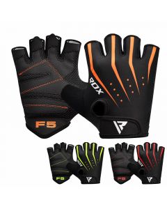 RDX F5 Weight Lifting Gym Gloves Red