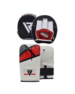 RDX 1R Bag Gloves & T1 Smartie Boxing Pads