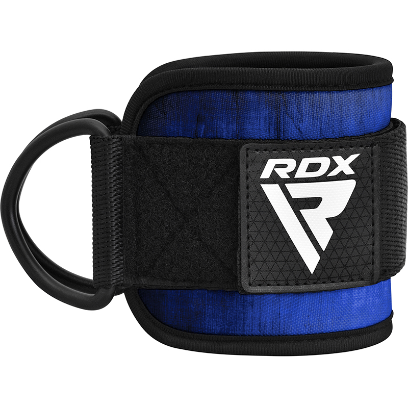 RDX A4 Ankle Straps For Gym Cable Machine Blue Single