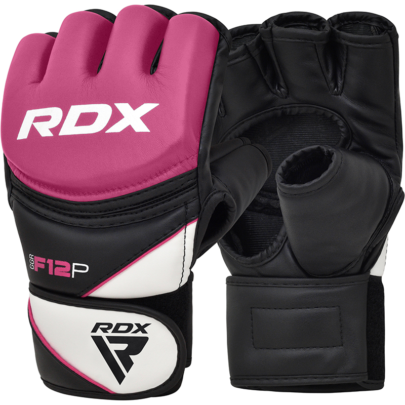 RDX F12 Small Pink Leather X Ladies MMA Gloves