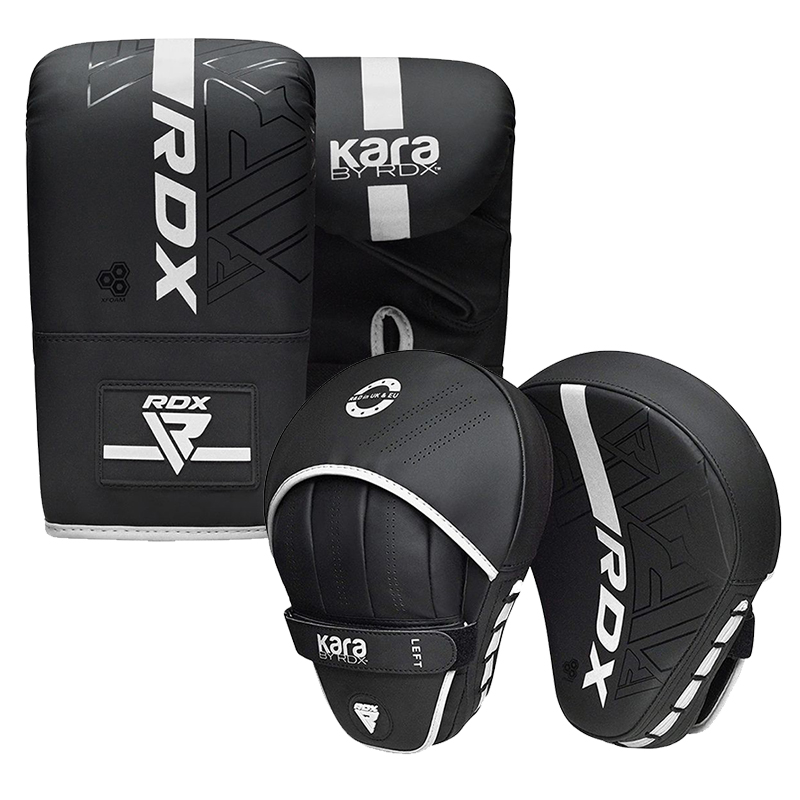 RDX F6 KARA Bag Mitts and Focus Pads-White