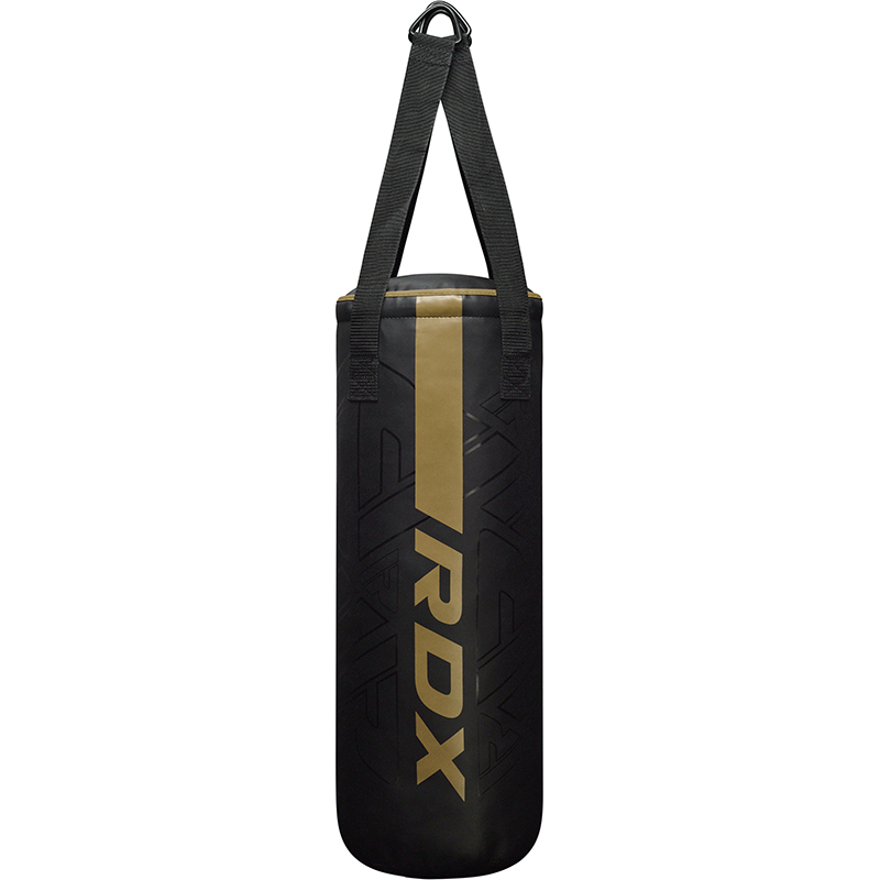 RDX 2pc Punching Bag For Kids With Chain F6 - KARA - 2ft - Black / Golden - Filled - 2JPB-F6MGL-2FT