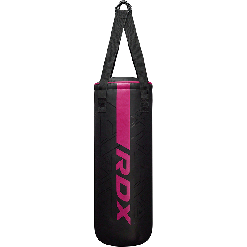 RDX Punching Bag For Kids 2pc With Chain F6 - KARA - 2ft - Black / Pink - Filled - Boxing Bag For Girls