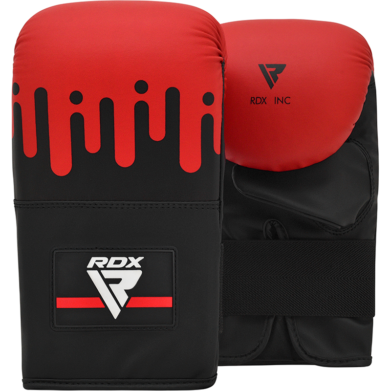 RDX F9 Luvas De Bolsa Vermelha E Preta.