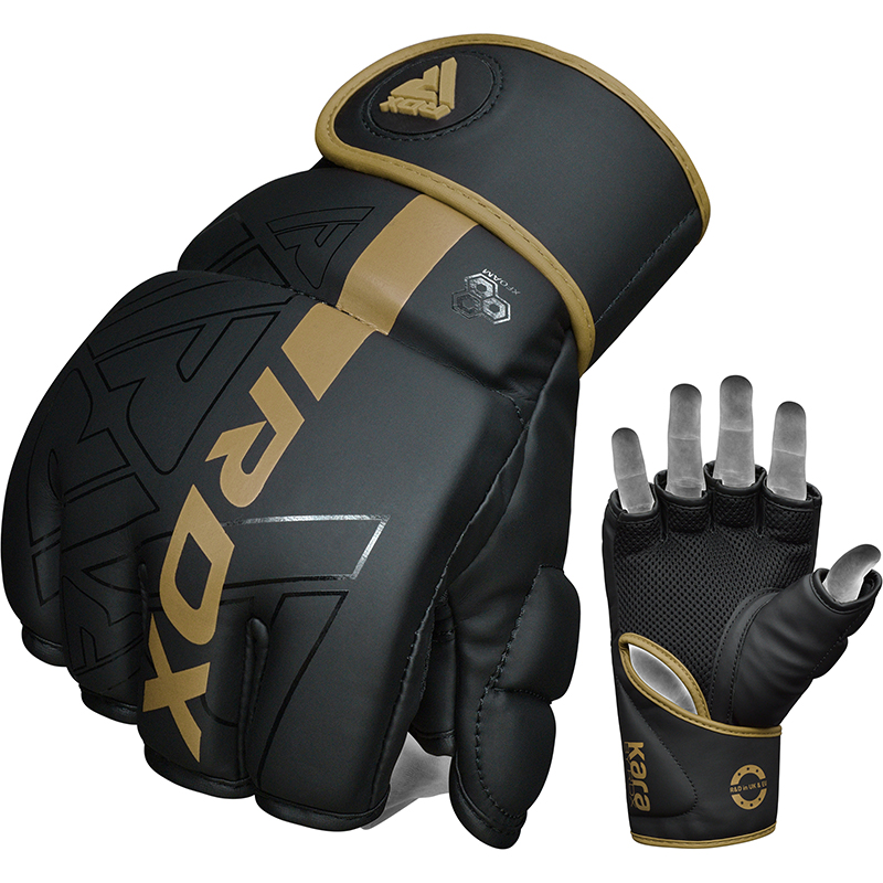 RDX F6 KARA MMA Grappling Gloves-Golden-S