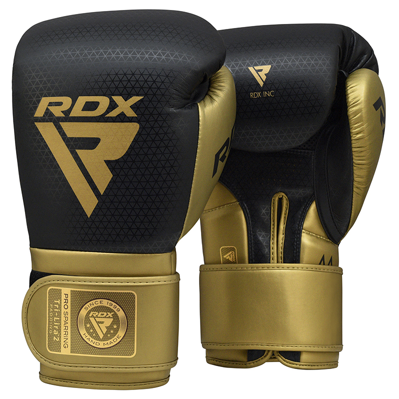RDX L2 Mark Pro Sparring Luvas De Boxe Dourada 16oz Dourado Super Skin