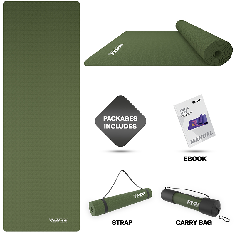 RDX YM 6mm TPE Yoga Mat -Green
