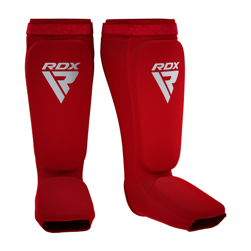 RDX SIB Espinilleras Con Empeine MMA OEKO-TEX® Standard 100 Certified Rojo M