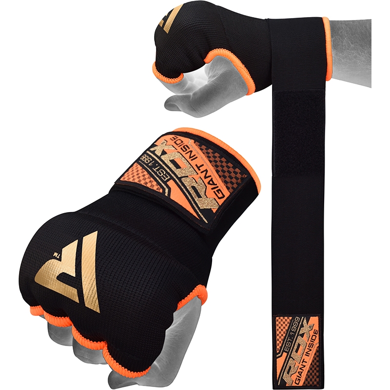RDX 75cm Large Orange Hosiery Gel Inner Gloves with Wrist Strap