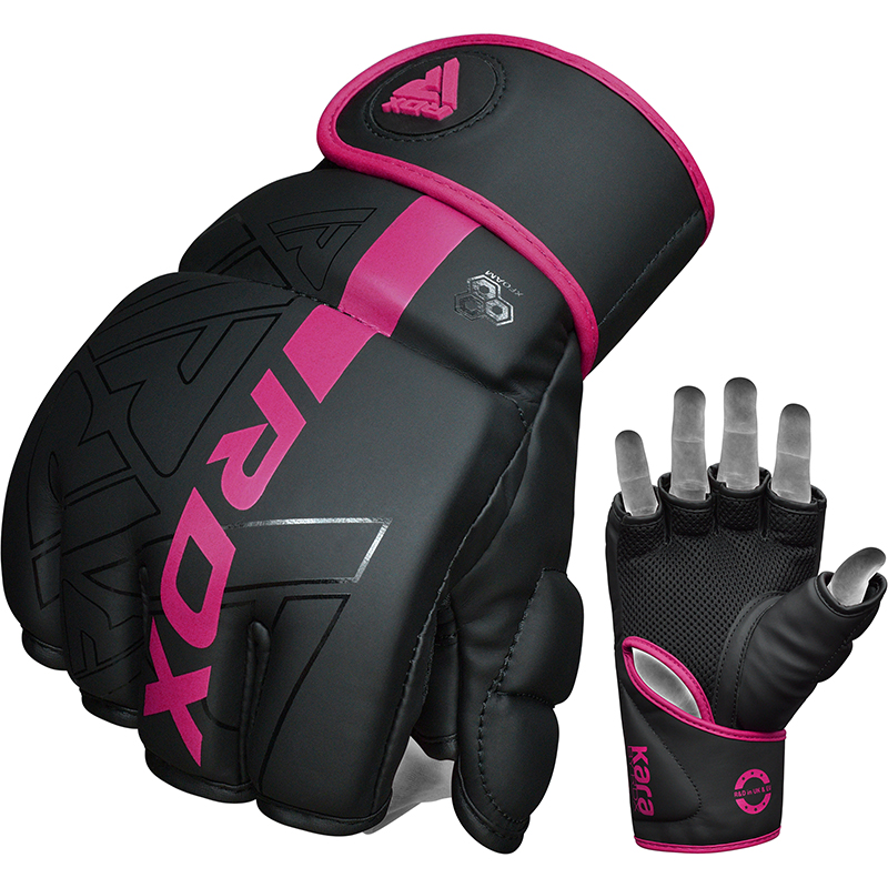 RDX F6 KARA MMA Grappling Gloves-Pink-S