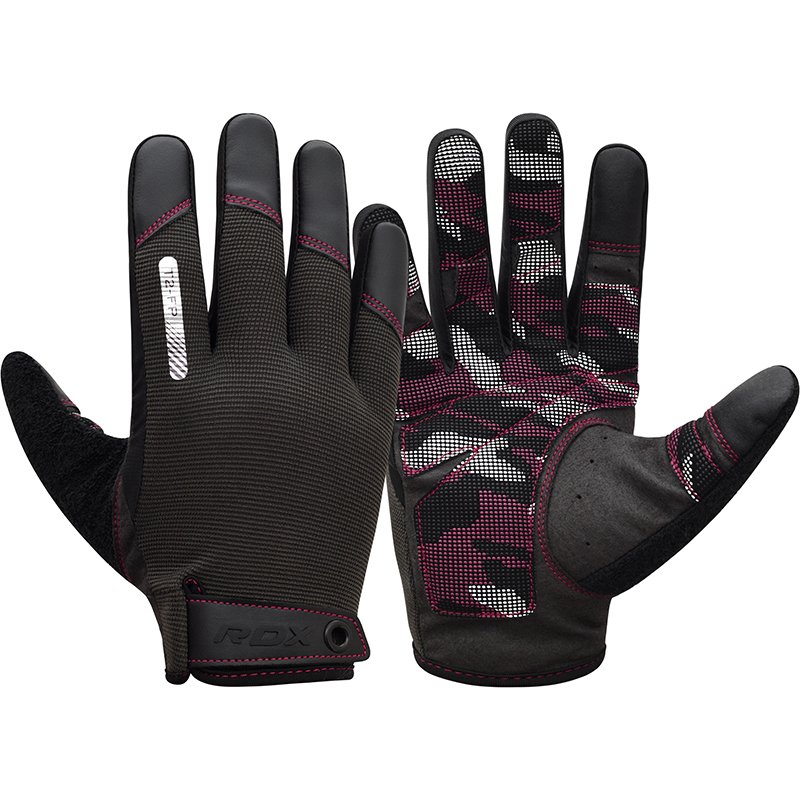 RDX T2 Touch Screen Friendly Full Finger Gym Gloves-Pink-M