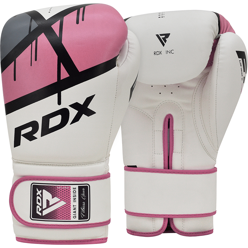 RDX F7P Ego 8oz Pink Leather X Boxing Gloves
