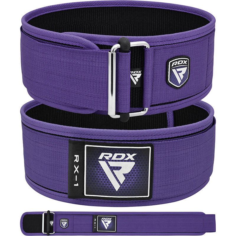 RDX RX1 4” Cinturón De Levantamiento De Pesas Para Mujeres S Púrpura