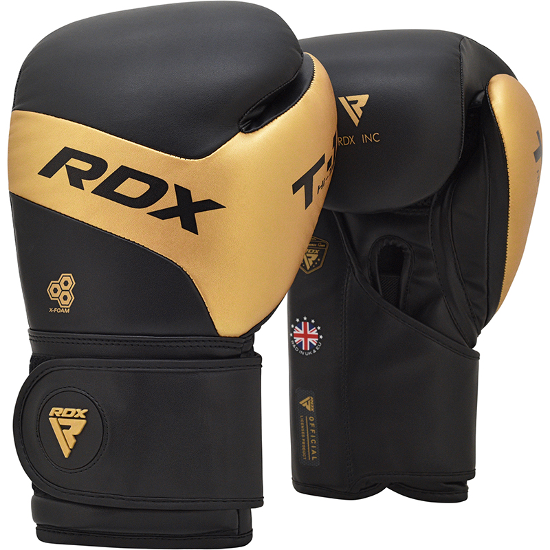 RDX T13 Golden 12oz Boxing Training Gloves Men and Women Punching Muay Thai Kickboxing Wrinkle Free Nova Tech