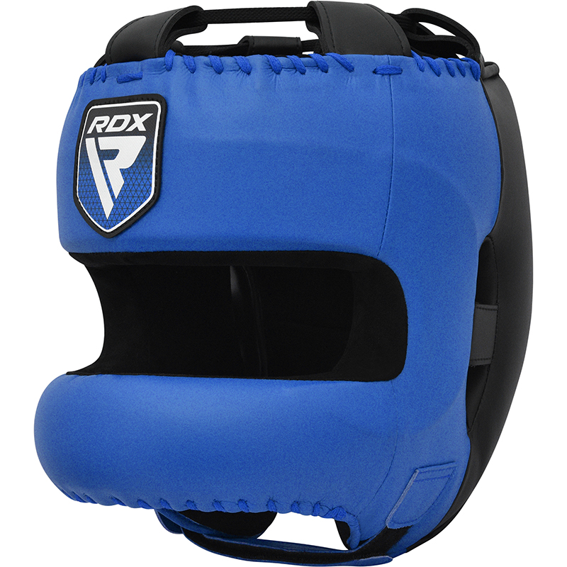 RDX APEX Azul Medio Equipo De Cabeza De Boxeo Con Barra Protectora Para La Nariz
