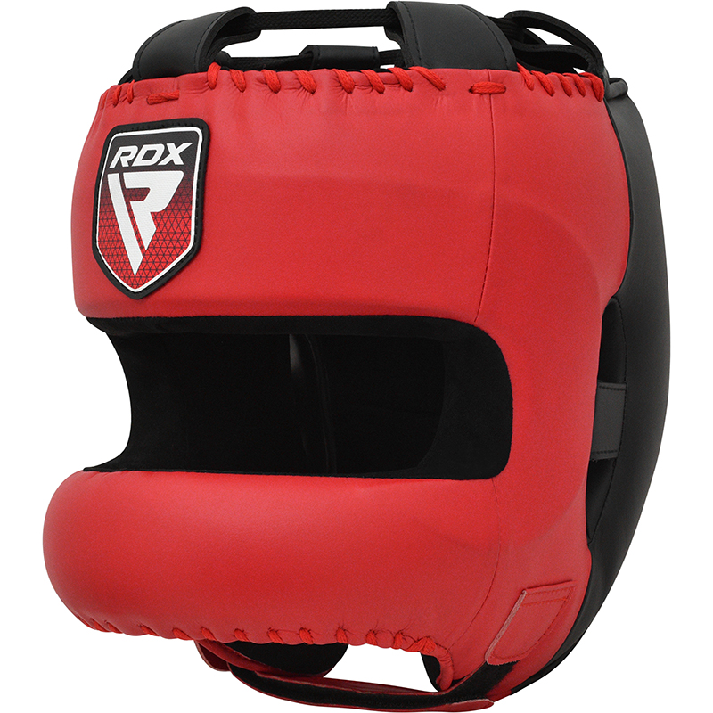 RDX APEX Rojo Medio Equipo De Cabeza De Boxeo Con Barra Protectora Para La Nariz