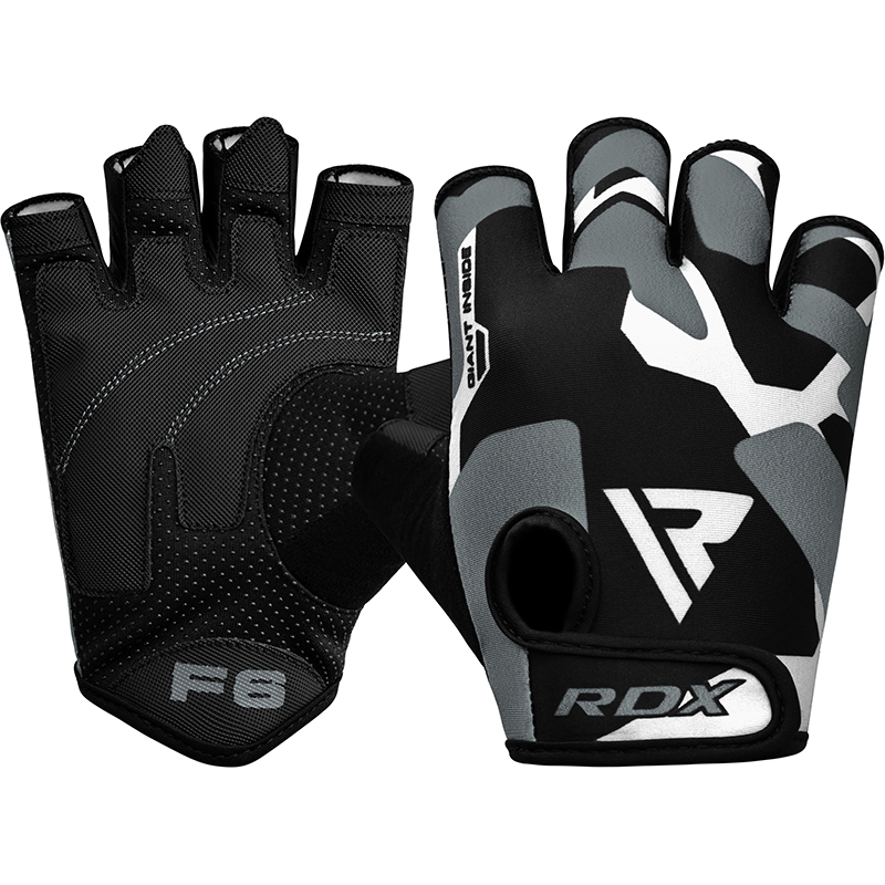 RDX F6 Small Grey Lycra Fitness Gym Gloves