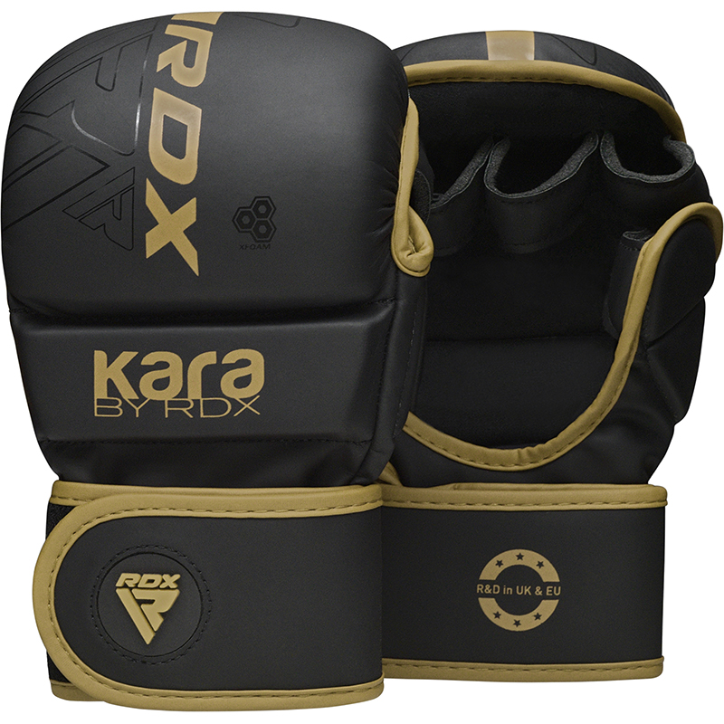 RDX F6 KARA Guanti MMA Sparring D'oro L/XL