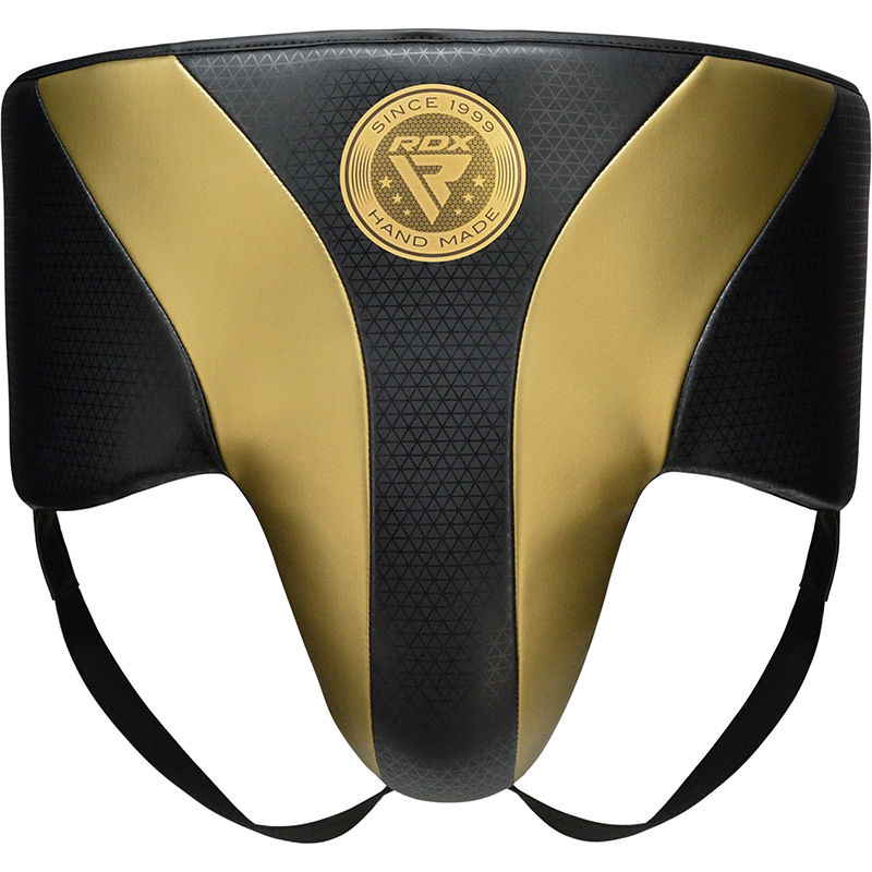 RDX L1 Mark Pro MMA Protector Ingle Entrenamiento XL Negro/dorado Cuero