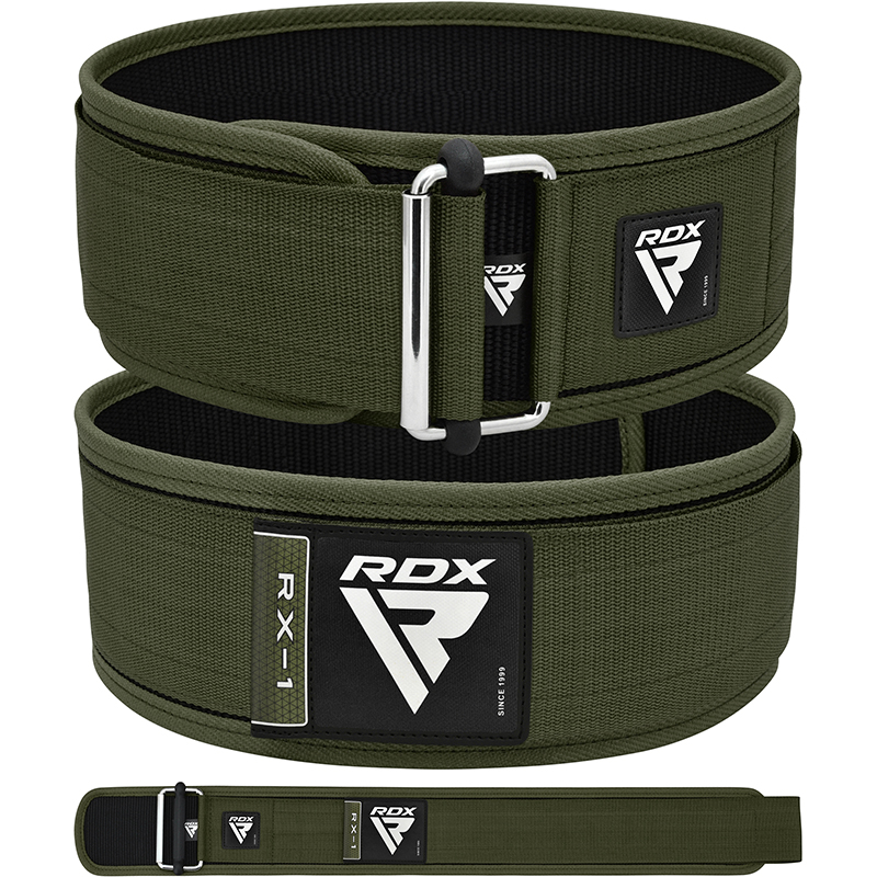 RDX RX1 Cintura Per Sollevamento Pesi XL Army Green