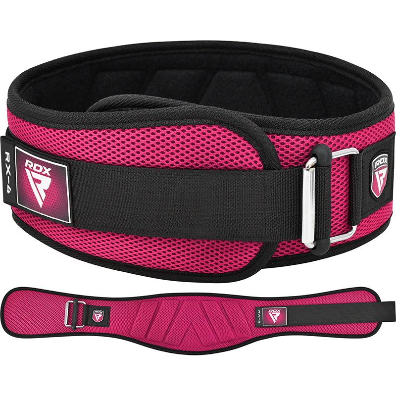 RDX RX4 Weightlifting Belt Pink-M