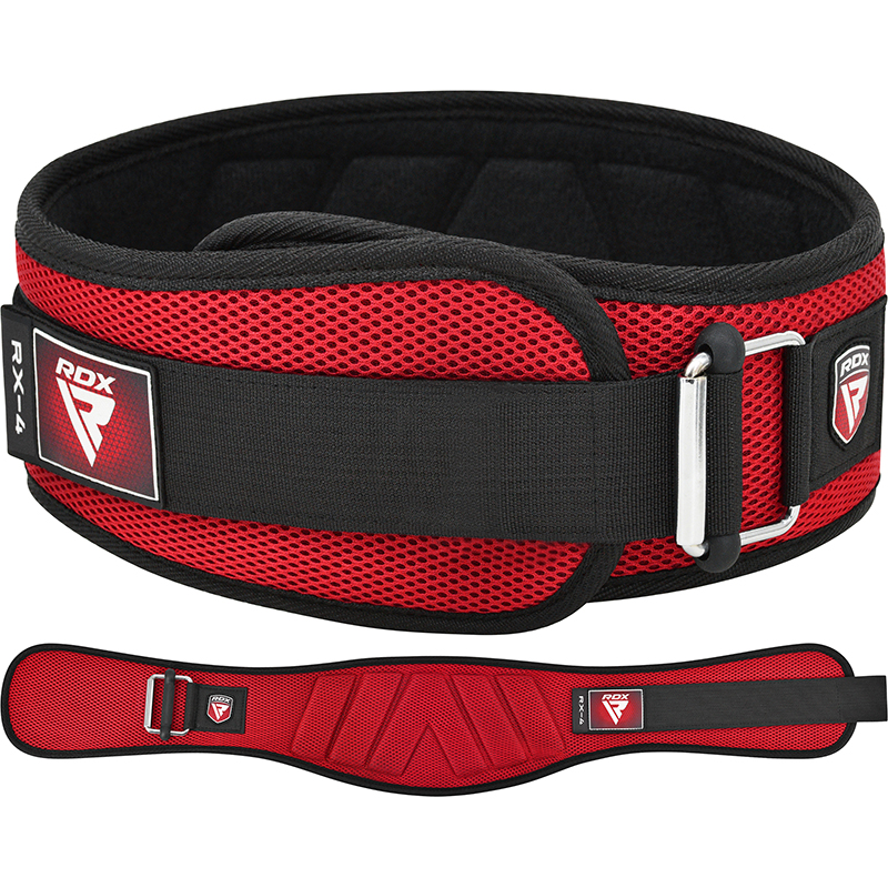 RDX RX4 Weightlifting Belt Red-S
