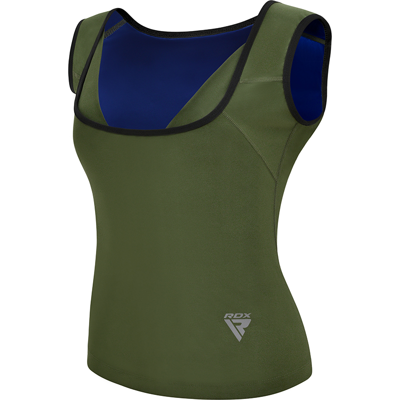 RDX W1 Women Sweat Vest Without Zipper Army Green S