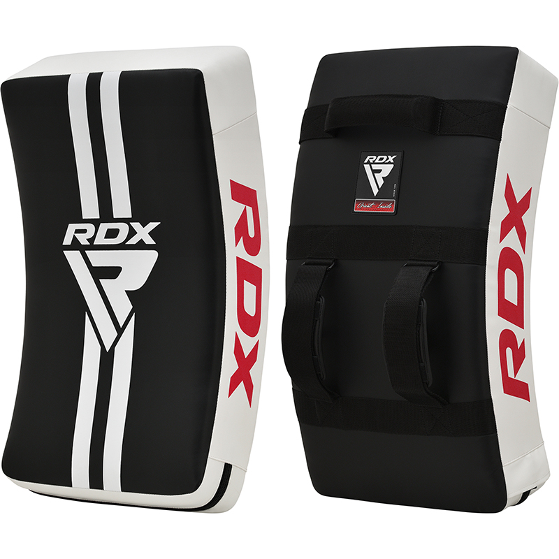 RDX T1 Escudo Acolchado De Gel Para Patadas Curvas Con Asas De Nylon