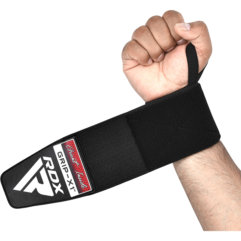 RDX W3 Power Weightlifting Wrist Wraps Black