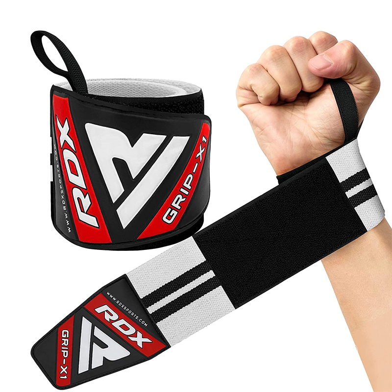 RDX W3 Weight Lifting Wrist Support Wraps With Thumb Loops