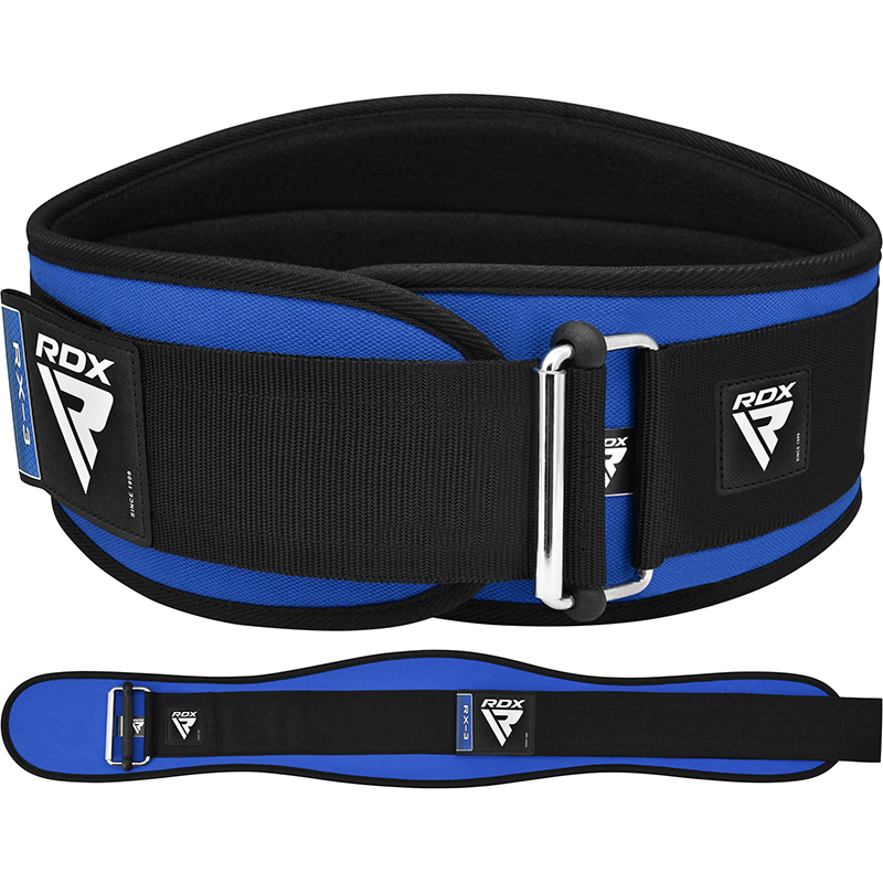 RDX X3 Blue Weight Lifting Neoprene Gym Belt Medium