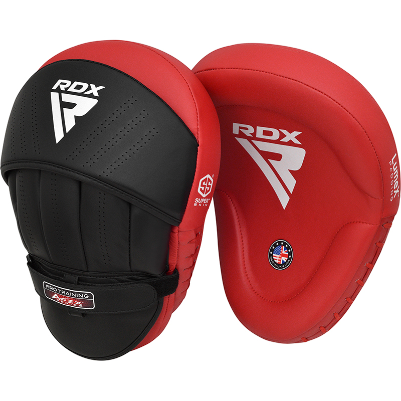 RDX APEX Almohadillas De Boxeo Curvas Rojo