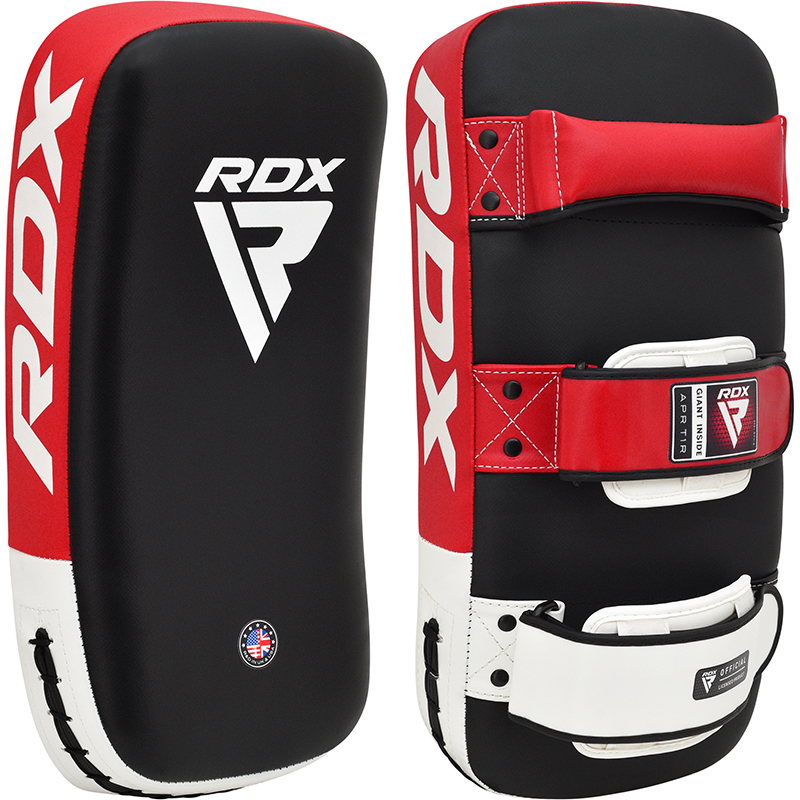 RDX T1 Curved Thai Kick Pad-Red-Pair
