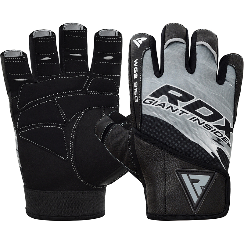 RDX S16 Small Grey Lycra weightlifting Gloves