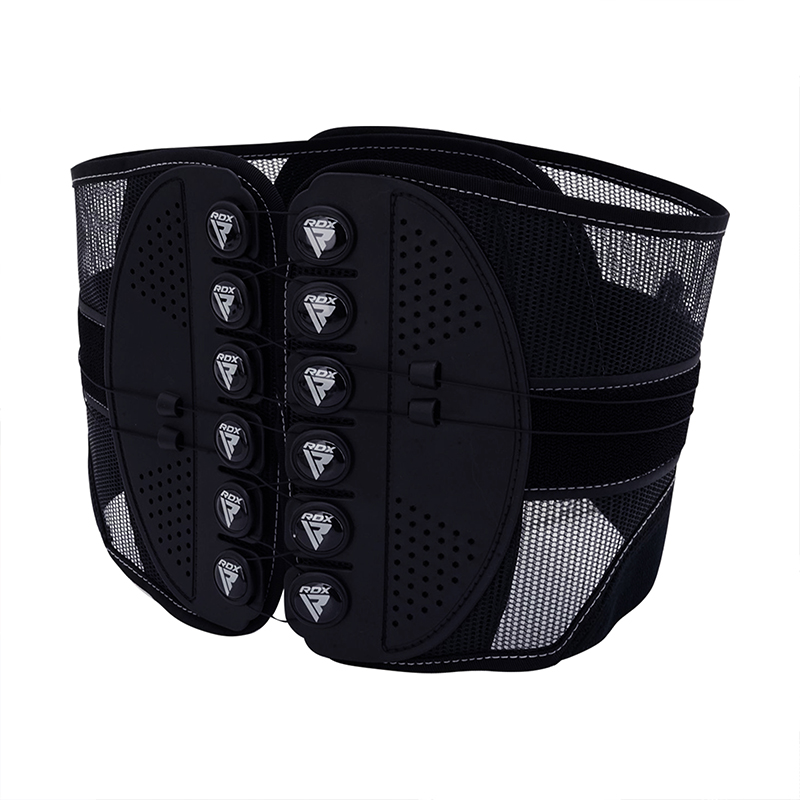 RDX SB Cinturón De Soporte De Cintura Con Acolchado Lumbar Ajustable Para El Dolor De Espalda Baja XL Negro Neopreno