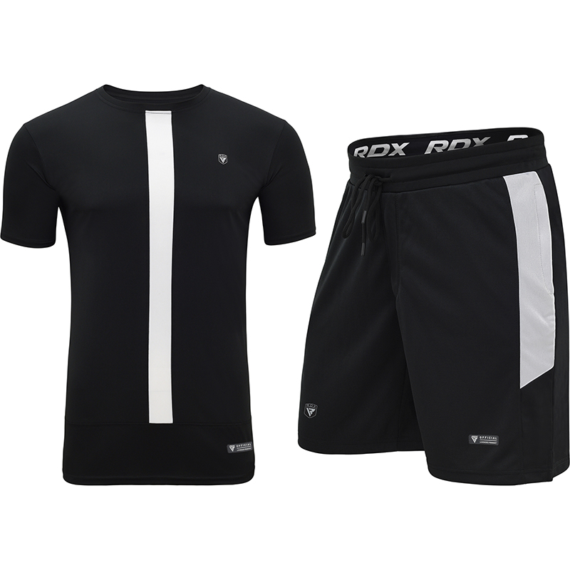 RDX T15 Nero Black Large T-Shirt & Shorts Set