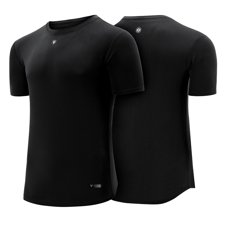 RDX T1 Small Black Polyester Short Sleeve T Shirt