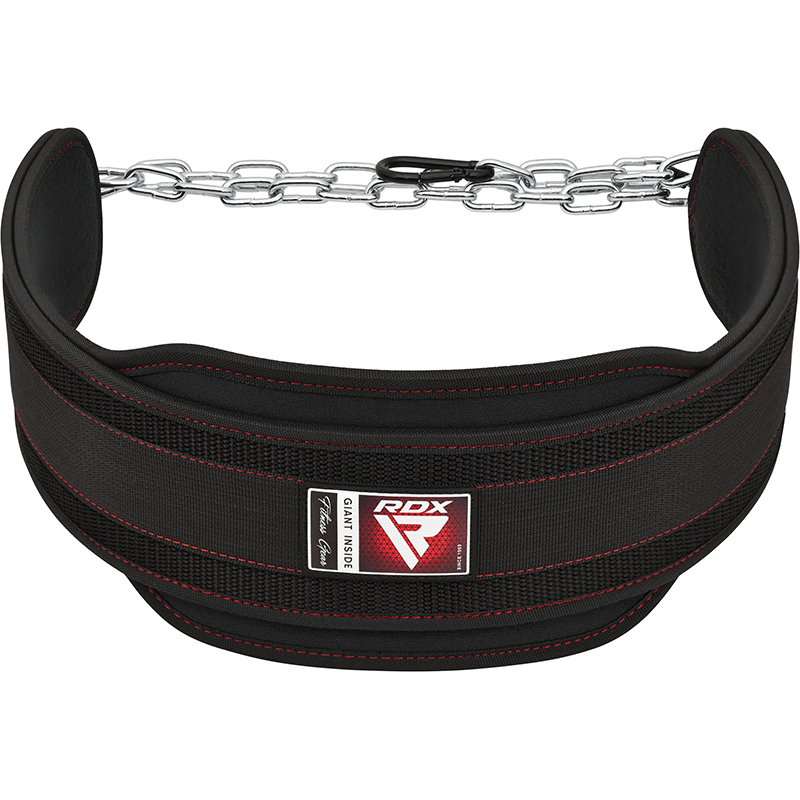 RDX T7 Weight Training Dipping Belt With Chain-Black