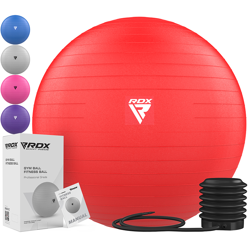 RDX B1 Aufblasbarer Rutschfester Yoga-Ball Mit Tragbarer Fußluftpumpe