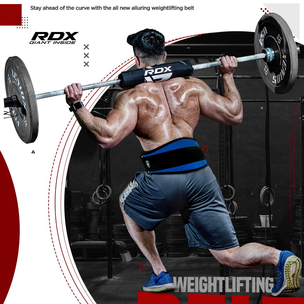 RDX BodyBuilding Weight Lifting Fitness Gym Neoprene Wide Double Back Support 