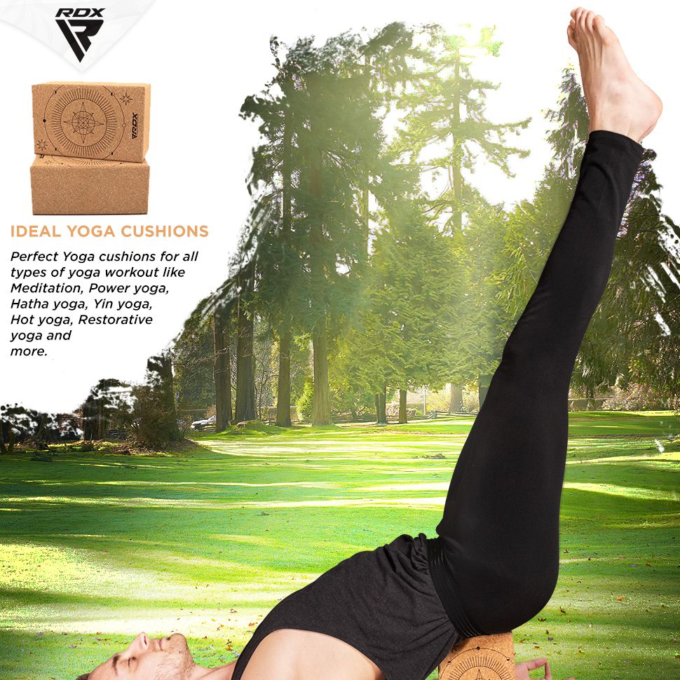 RDX D15 high density EVA foam yoga blocks Non-Slip Brick – RDX Sports