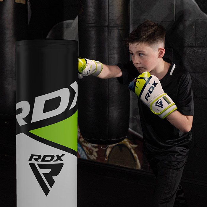 RDX Sports Standboxsack RDX freistehender Boxsack für Kinder, 4FT Boxsack  mit Handschuhen